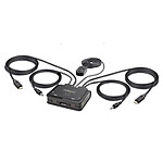 StarTech.com KVM Switch USB-C DisplyPort 2 ports 4K 60Hz avec Hub 2 ports USB 2.0