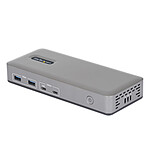 StarTech.com Station Accueil USB-C 3.1 Double Ecran DisplayPort 4K 60 Hz - RJ45 - Hub 4x USB-A + 3x USB-C et Power Delivery 100W
