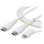 StarTech.com Câble USB-C vers USB-C/Lightning (2 m)
