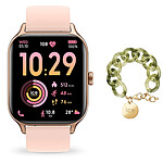 Ice Watch Ice Fit RT 3.0 Rose Or + Bracelet Chaine Opaline Vert OFFERT !