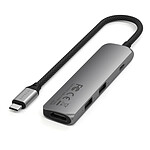 SATECHI Multiports USB-C Slim 4-en-1 4K (Gris) SATECHI Multiports USB-C Slim 4-en-1 4K (Gris)