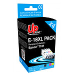 UPrint E-18XL Pack de 4 Cartouches compatibles Epson T181 (CMJN)