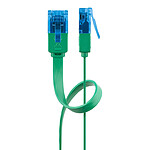 Goobay Câble RJ45 Plat Cat 6a U/UTP 2 m (Vert)