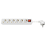 Goobay Multiprise 6 prises (type F, CEE 7/3) avec interrupteur - 1.5 m - Blanc