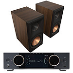Onkyo Muse Y-50 Noir + Klipsch RP-600M II Noyer