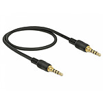 DeLock câble audio stéréo jack 3.5 mm (1 mètre)