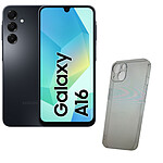 Samsung Galaxy A16 Noir (4 Go / 128 Go) + Akashi Coque Transparente OFFERTE !