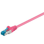 Goobay Câble RJ45 catégorie 6a S/FTP 5 m (Rose) Goobay Câble RJ45 catégorie 6a S/FTP 5 m (Rose)