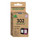 UPrint Pack de 2 Cartouches compatible HP 302 (Noir/Couleurs)