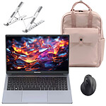 Blackview AceBook 6 R3 3300U 16/512 + Souris sans fil INOVU EG200V LEFTY + Support pliable INOVU INSUTR16 + Sac à dos INOVU Blush Rose
