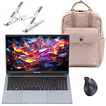 Blackview AceBook 6 R3 3300U 16/512 + Souris sans fil INOVU EG200M + Support pliable INOVU INSUTR16 + Sac à dos INOVU Blush Rose