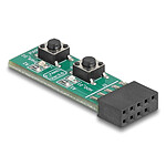 DeLock Interrupteur compact avec boutons Power/Reset