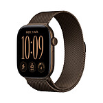Apple Watch Series 12 GPS + Cellular 46 mm Aluminium Bronze sombre Bracelet Milanais Bronze sombre S/M