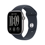 Apple Watch Series 12 GPS + Cellular 46 mm Aluminium Gris sidéral Bracelet Sport Bleu marine S/M Apple Watch Series 12 GPS + Cellular 46 mm Aluminium Gris sidéral Bracelet Sport Bleu marine S/M