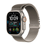 Apple Watch Ultra 4 GPS + Cellular 49 mm Titane naturel Bracelet Milanais Titane naturel M