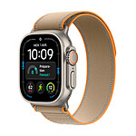 Apple Watch Ultra 4 GPS + Cellular 49 mm Titane naturel Boucle Trail Sable S/M
