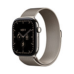 Apple Watch Series 12 GPS + Cellular 46 mm Titane Naturel Bracelet Milanais Naturel M/L Apple Watch Series 12 GPS + Cellular 46 mm Titane Naturel Bracelet Milanais Naturel M/L