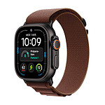 Apple Watch Ultra 4 GPS + Cellular 49 mm Titane noir Boucle Alpine Bordeaux S