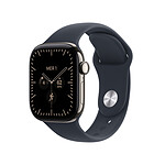 Apple Watch Series 12 GPS + Cellular 42 mm Titane naturel Bracelet Sport Bleu marine S/M Apple Watch Series 12 GPS + Cellular 42 mm Titane naturel Bracelet Sport Bleu marine S/M