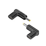 INOVU Adaptateur de charge USB-C avec câble 100W - Jack 4.0 x 1.7mm INOVU Adaptateur de charge USB-C avec câble 100W - Jack 4.0 x 1.7mm