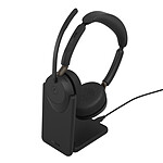 Jabra Evolve3 65 Link390A UC Stereo + base di ricarica