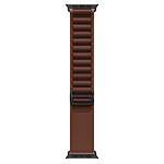 Apple Boucle Alpine Bordeaux Finition Titane Noir 49 mm - M