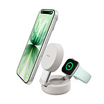 Belkin UltraCharge Pro Chargeur 2-en-1 Aimanté et Pliable 25W Qi2 (Beige Clair) Belkin UltraCharge Pro Chargeur 2-en-1 Aimanté et Pliable 25W Qi2 (Beige Clair)
