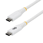 StarTech.com Câble USB-C vers USB-C 2.0 - 240W 5A PD EPR - 3 m - Blanc