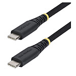 StarTech.com Câble USB-C 60W Noir - 15 cm