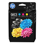 HP 963 (6ZC70AE-LS1) - Pack de 4 cartouches d'encre Noir/Cyan/Magenta/Jaune