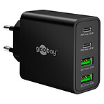 Goobay Chargeur rapide multiport USB-C/USB-A 65 W (Noir)