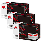 UPrint Pack de 3 toners compatibles Brother TN-3480 / TN-3430 (Noir)