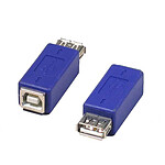 Adaptateur USB 2.0 type A femelle / B femelle