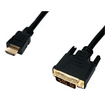 Câble DVI-D Single Link mâle / HDMI mâle (1.5 mètres) plaqué or