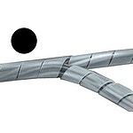 Gaine de rangement pour câbles - diamètre 60 mm max. - longueur 10 m (coloris noir)