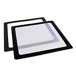 Filtre à poussière magnétique carré 120 mm (cadre noir, filtre blanc)