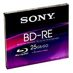 Sony BD-RE 25 Go certifié 2x (à l'unité, boitier crystal)