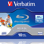 Verbatim BD-R DL 50 Go 6x imprimable (par 10, boîte)
