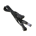 BitFenix Alchemy Black - Câble d'alimentation gainé - 3 pins vers 3x 3 pins - 60 cm