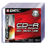 EMTEC CD-R 800 Mo certifié 48x (pack de 10, boitier slim)