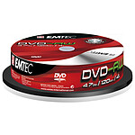 EMTEC DVD-RW 4.7 Go certifié 4x (pack de 10, spindle)