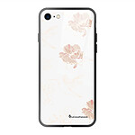 LaCoqueFrançaise Coque iPhone 7/8/ iPhone SE 2020/ 2022 Coque Soft Touch Glossy Fleurs Blanches Design
