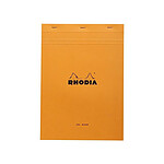 Rhodia Bloc de direction Orange 80 feuilles format A4 réglure unie