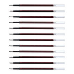 PILOT Recharge BRFV-10 pour stylo bille ACROBALL Pointe Moyenne Rouge x 12