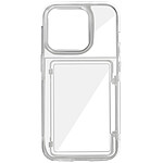 Forcell Coque pour iPhone 15 Pro Antichoc Rigide Bords Surélevés Transparent