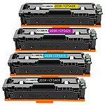 4 Toners compatibles HP 203X CF540X CF541X CF542X CF543X D1273 - 1 Noir + 1 Cyan + 1 Magenta + 1 Jau