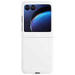Avizar Coque pour Motorola Razr 40 Ultra Polycarbonate Rigide Soft Touch  Blanc