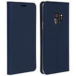 Dux Ducis Housse pour Galaxy S9 Folio Portefeuille Fonction Stand Bleu nuit