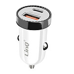 LinQ Chargeur Allume-Cigare Voiture 38 W Power Delivery + USB Quick Charge Blanc