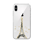 LaCoqueFrançaise Coque iPhone X/Xs silicone transparente Motif Illumination de paris ultra resistant